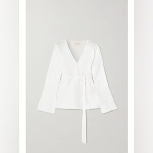 Hannah Artwear Linen Wrap top